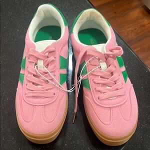 Madden Girl Pink and Green Athletic Shoes